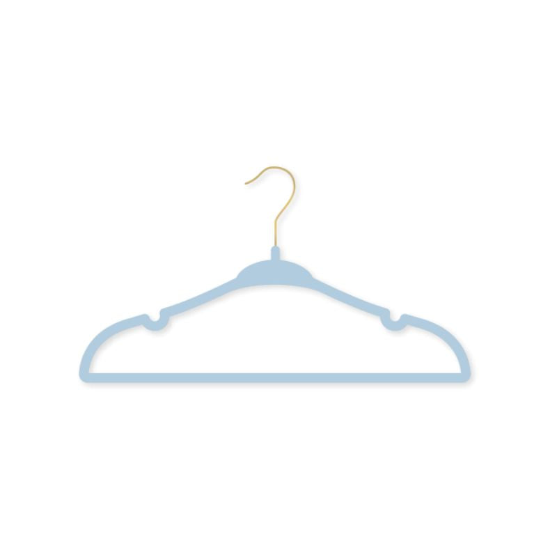Hangers With Gold Hook - 10 Pack