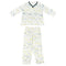 Women's Bamboo 3/4 Sleeve Nursing PJ Set Stars White