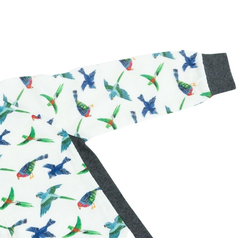 Long Sleeve Sleep Suit 0.6 TOG Blue Birds