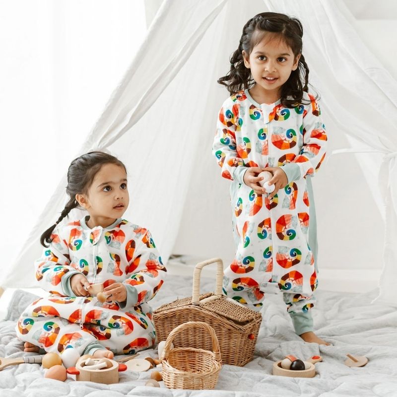 Long Sleeve Sleep Suit 0.6 TOG The Mixed-Up Chameleon