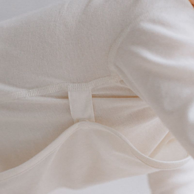 Basics Organic Cotton Ribbed Kimono Long Sleeve Onesie - 2 Pack
