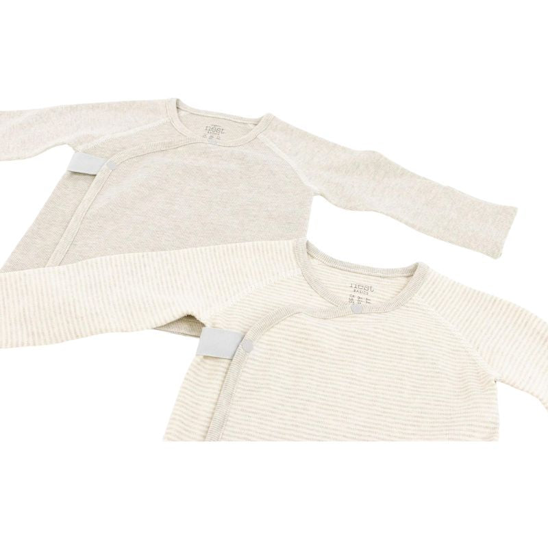 Basics Ribbed Kimono Long Sleeve T-Shirt