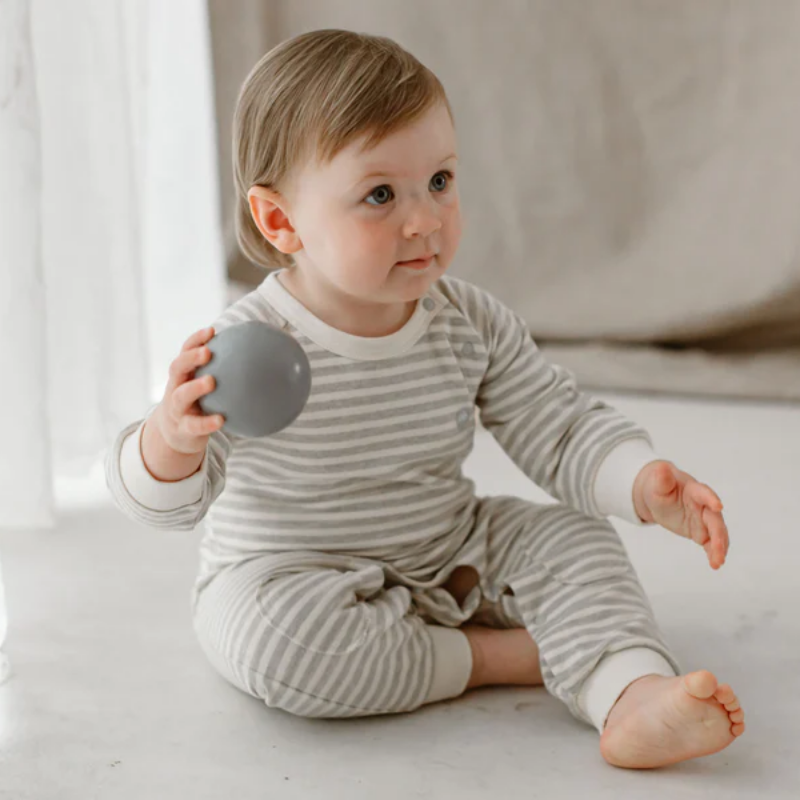 French Terry Long Sleeve Romper