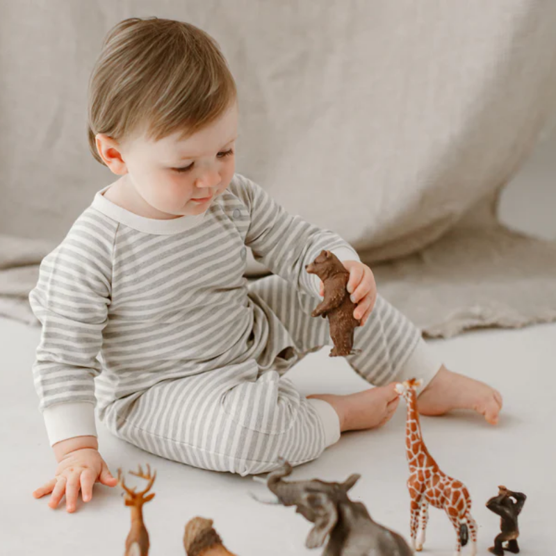 French Terry Long Sleeve Romper