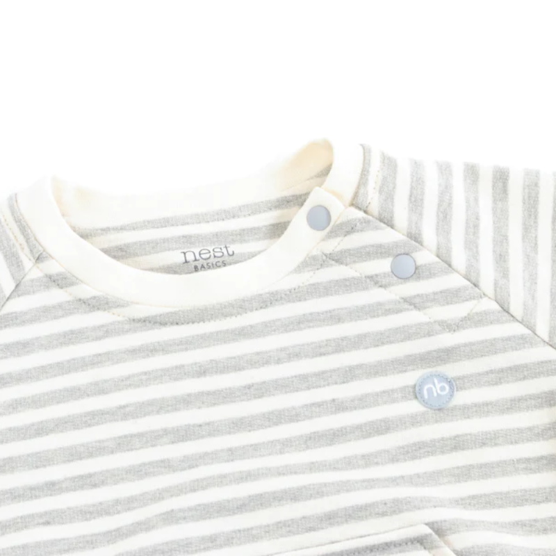 French Terry Long Sleeve Crew Neck Shirt