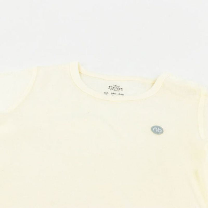 Organic Cotton Ribbed Long Sleeve T-Shirt - 3 Pack - White