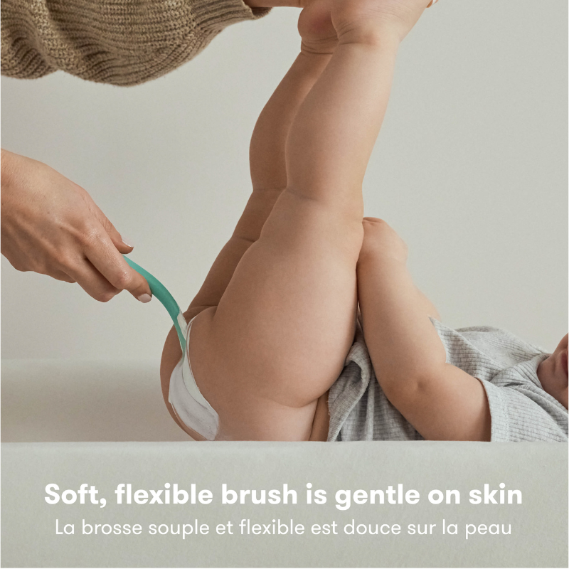 Brosse à fesses pour crème pour couches