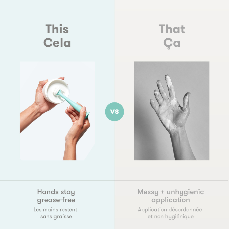 Brosse à fesses pour crème pour couches