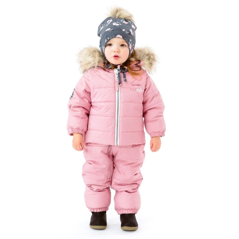 Mountain Hibou One-Piece Snowsuit Pink