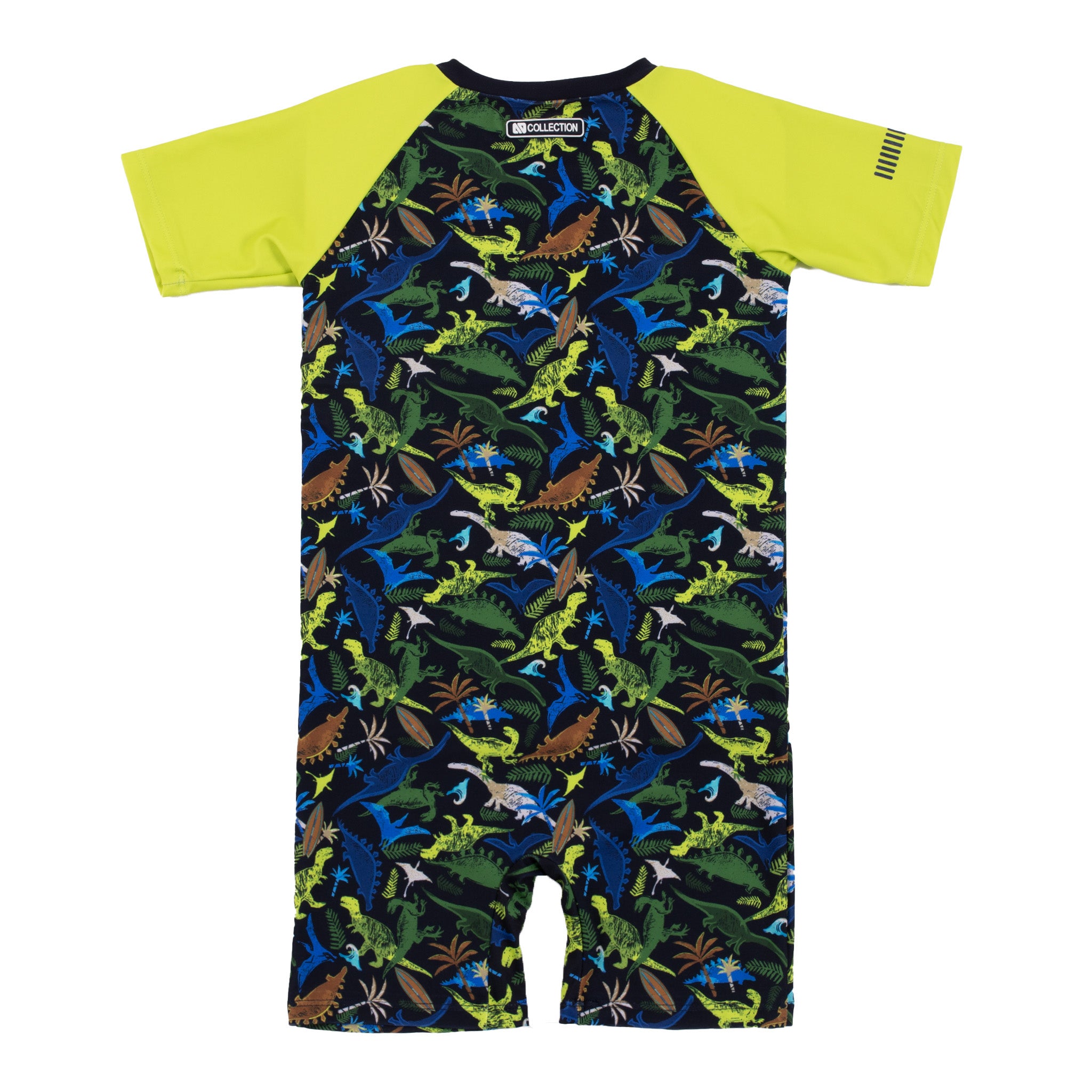 One-Piece Short Sleeve Rashguard Swimsuit