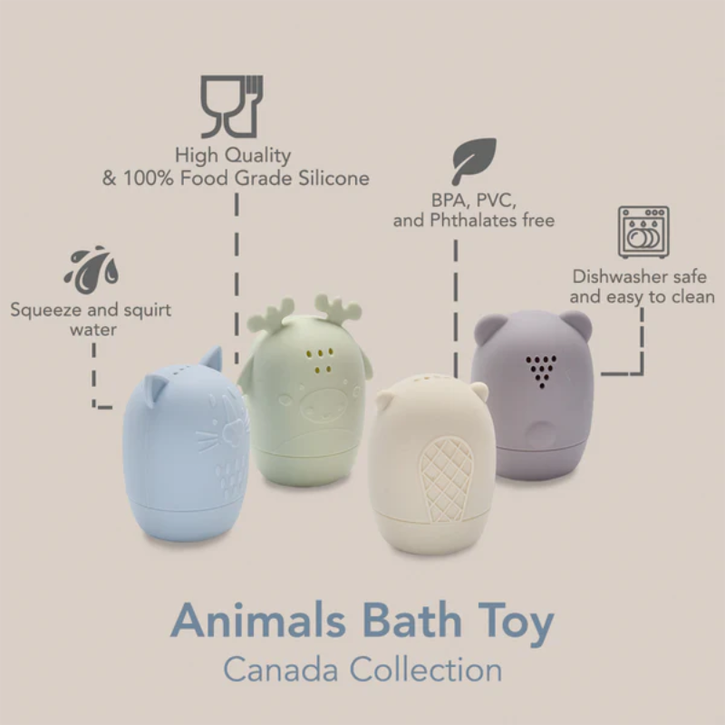 Jouets de bain en silicone pour animaux