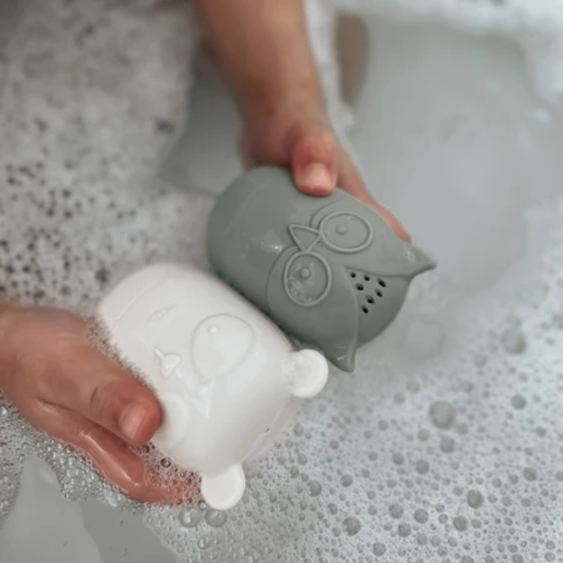 Jouets de bain en silicone pour animaux