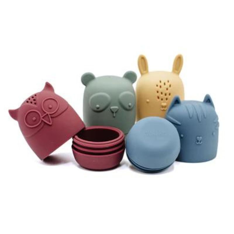 Silicone Animal Bath Toys Ocean Set