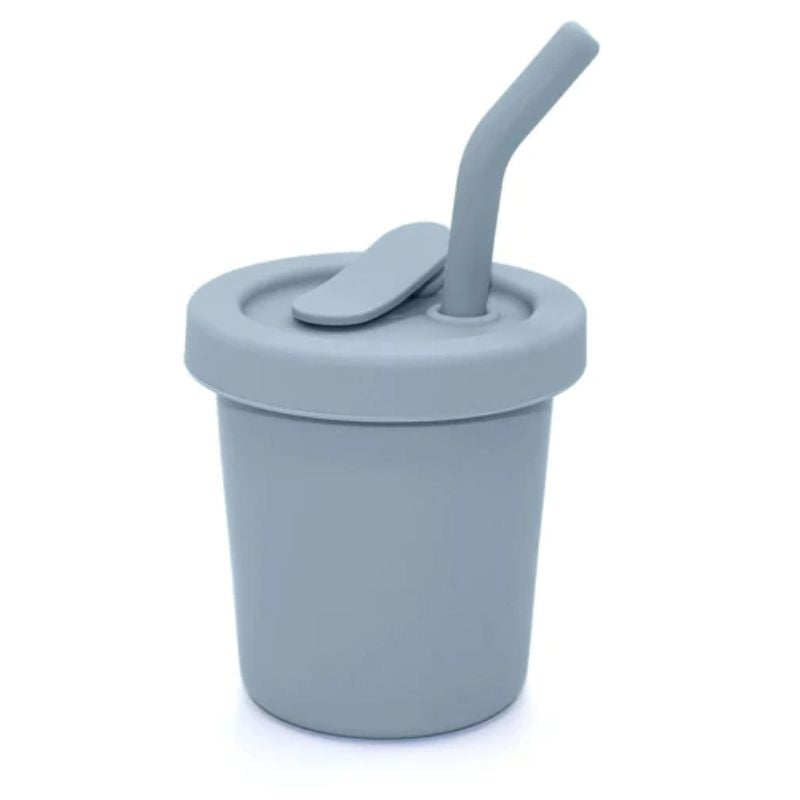 Silicone Straw Cup - 6 Oz
