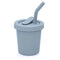 Silicone Straw Cup - 6 Oz Lily Blue