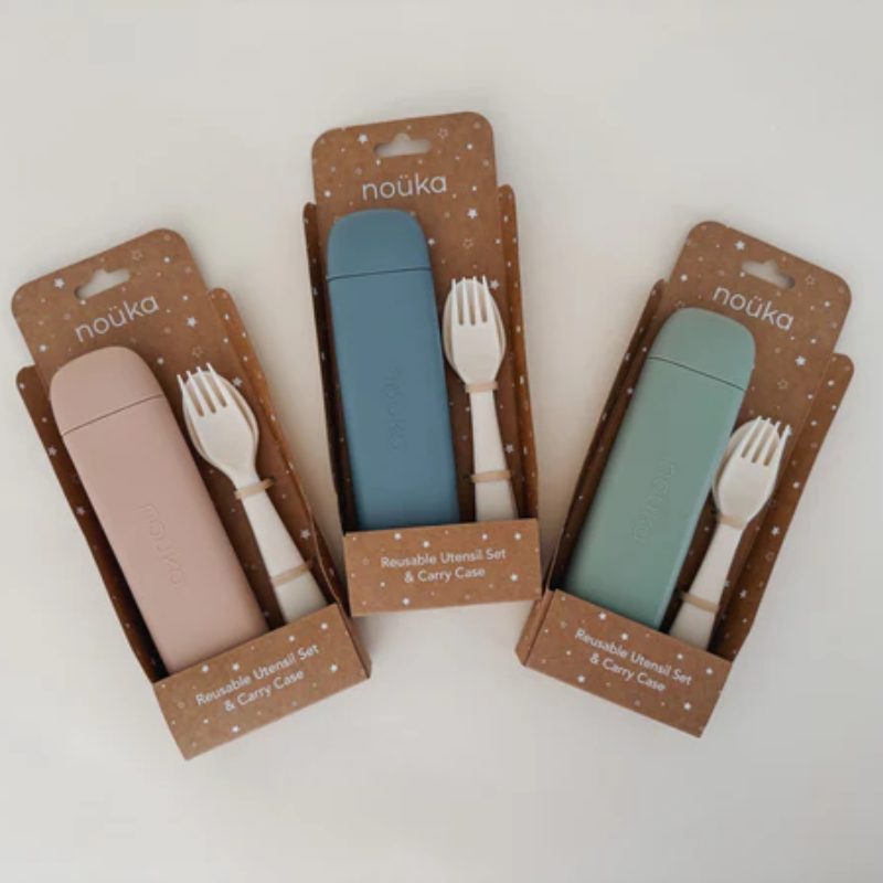 Reusable Utensil Set and Carry Case