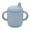 Non-Spill Silicone Sippy Cup Lily Blue