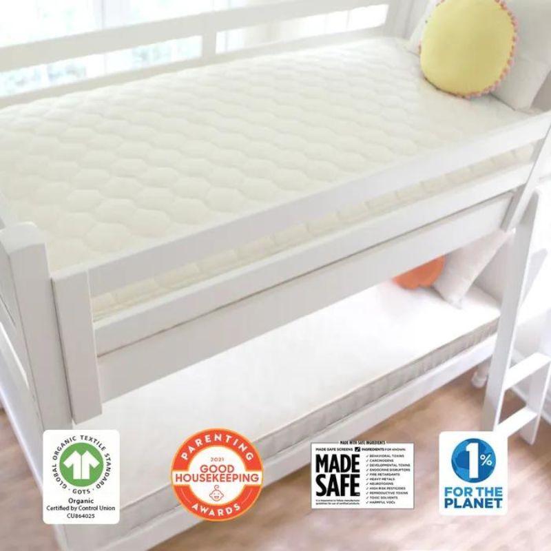 2-in-1 Organic Kids Waterproof Mattress