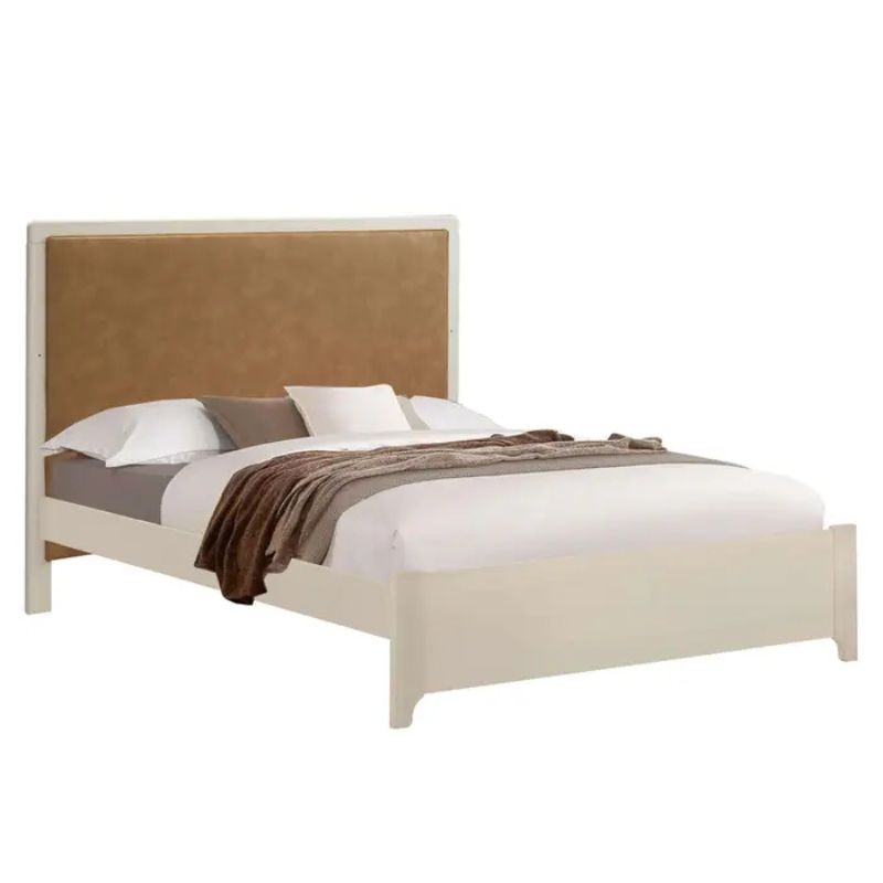 Kyoto Double Bed with Upholstered Panel