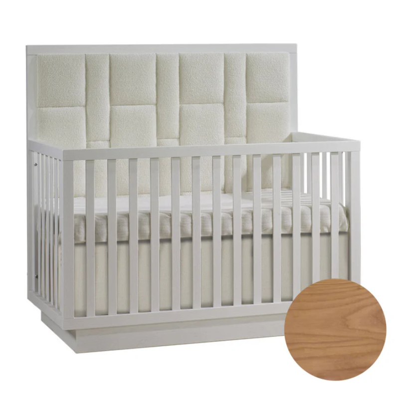 Como 5-in-1 Convertible Crib with Upholstered Panel