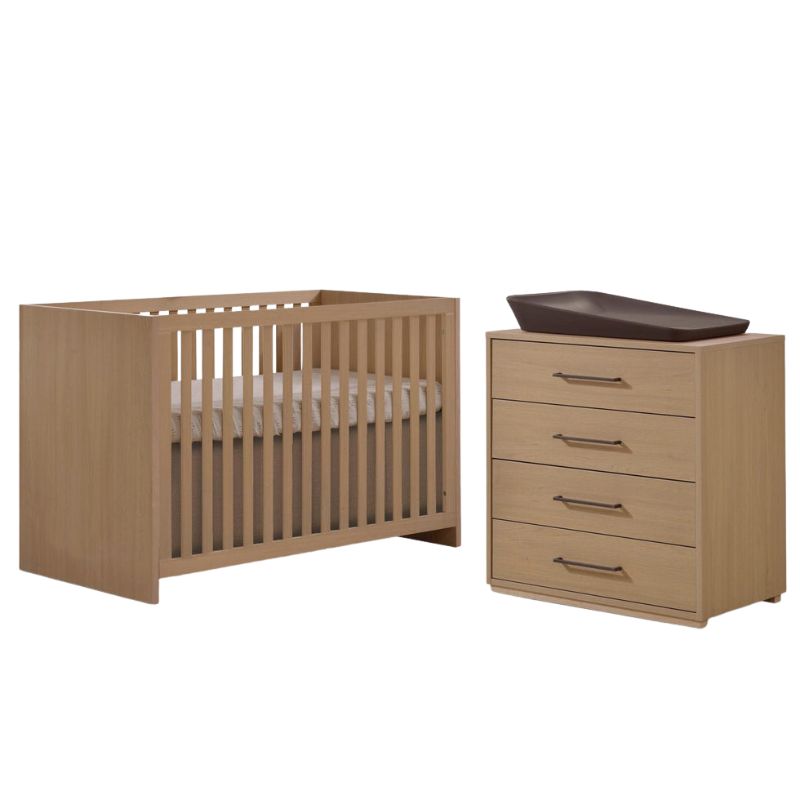 Contempo Crib with 4 Drawer Dresser