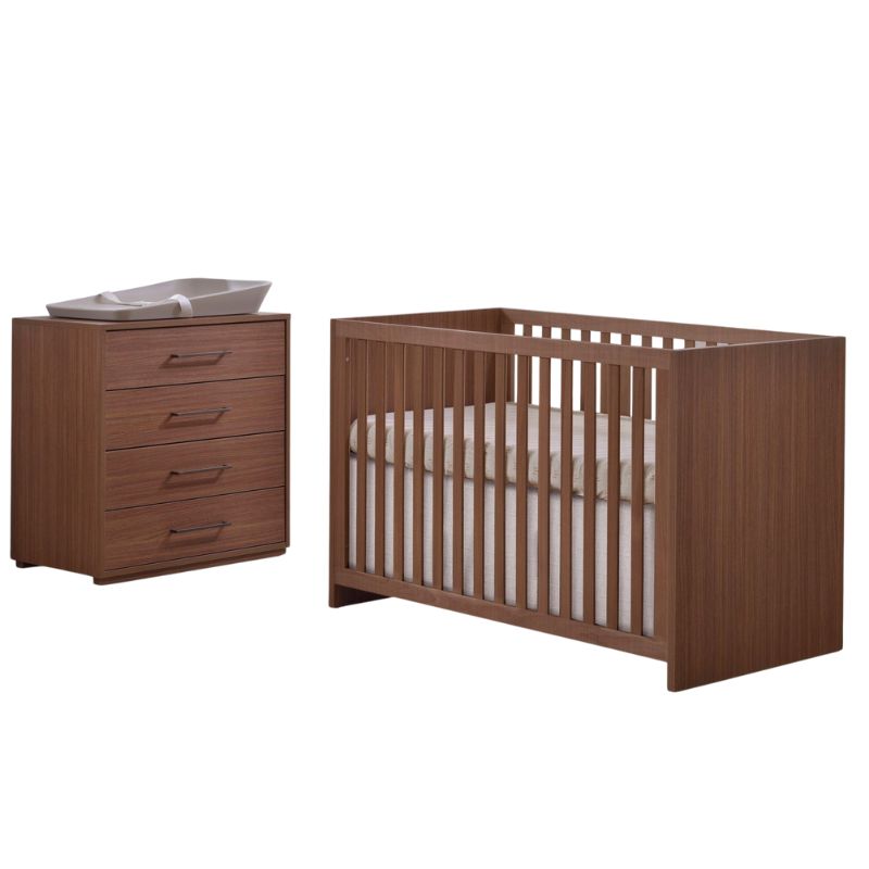 Contempo Crib with 4 Drawer Dresser