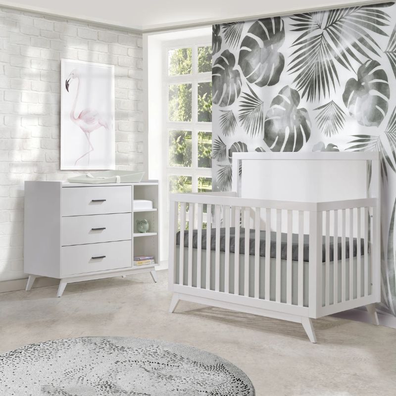 Sissi Convertible Crib + 3 Drawer Combo Dresser Set