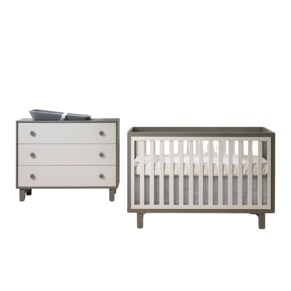 sachin and babi light blue dress Bjorn Convertible Crib and 3-Drawer Dresser Combo | Snuggle Bugz