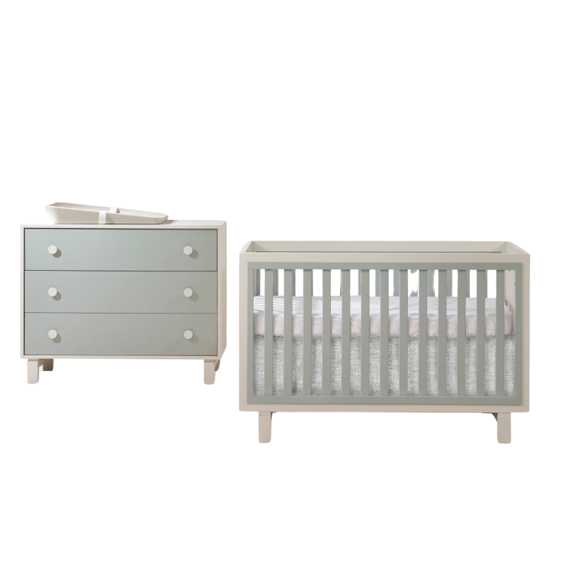 Bjorn Convertible Crib and 3-Drawer Dresser Combo