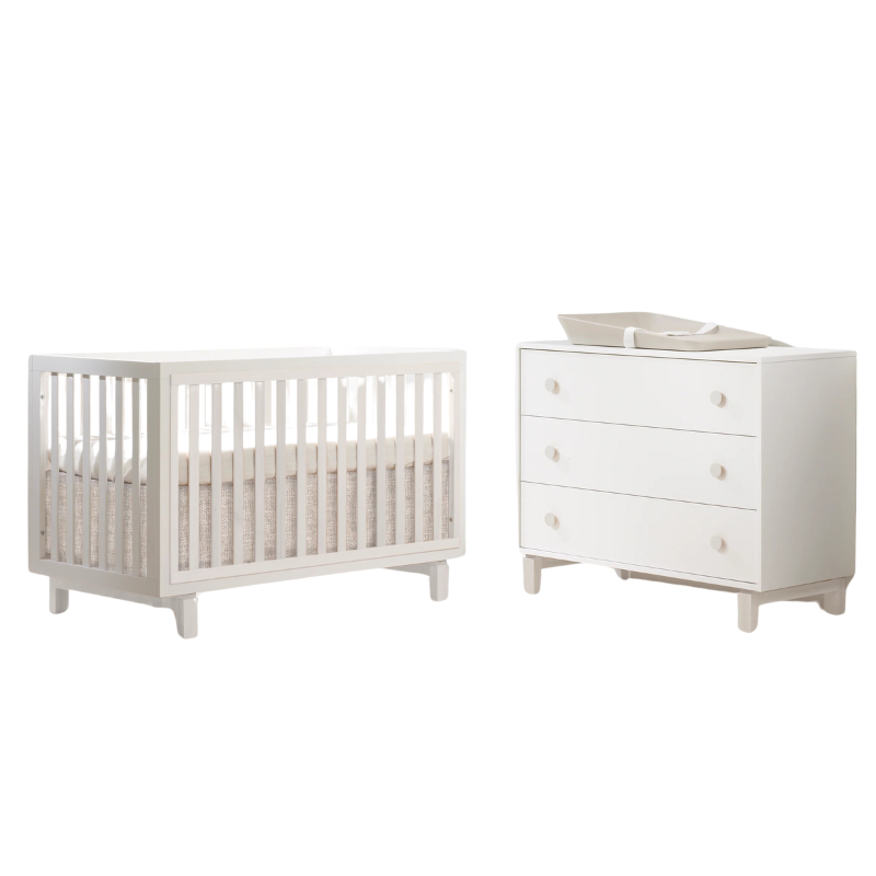 Bjorn Convertible Crib and 3-Drawer Dresser Combo