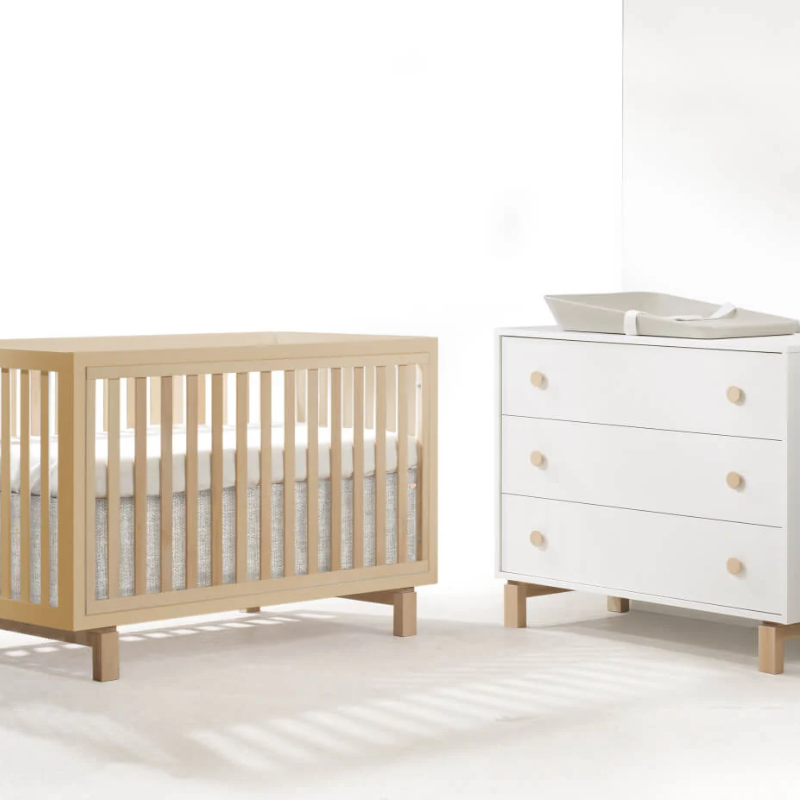 Bjorn Convertible Crib and 3-Drawer Dresser Combo