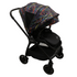 TRIV Stroller in Rainbow + Extra Black Canopy Bundle