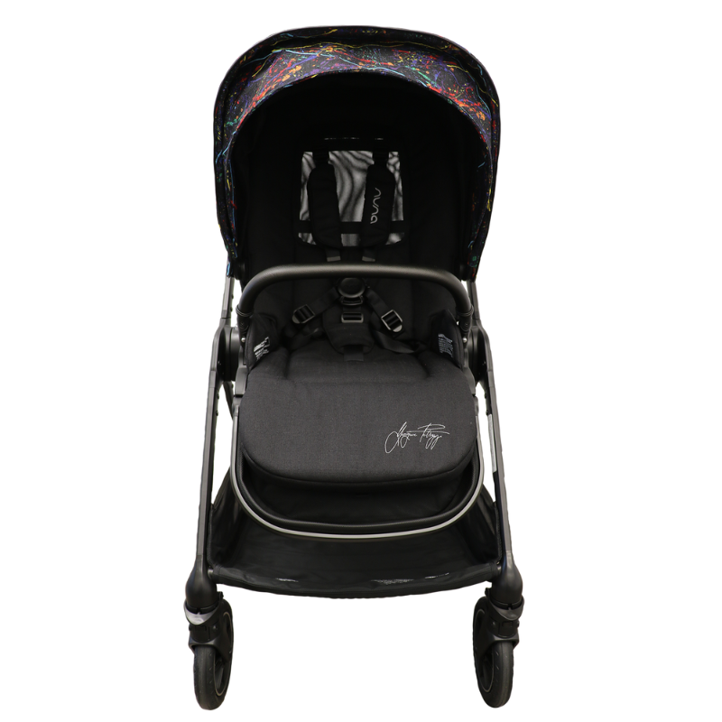 TRIV Stroller in Rainbow + Extra Black Canopy Bundle