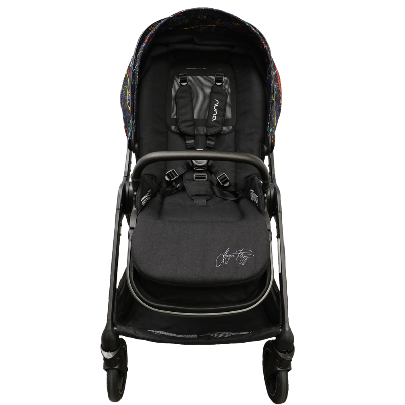 TRIV Stroller in Rainbow + Extra Black Canopy Bundle