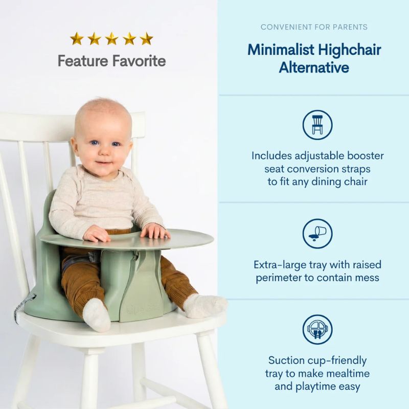 Booster Floor Seat with Tray