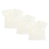 Basics Organic Cotton Ribbed Kimono T-Shirt - 3 Pack Short Sleeve