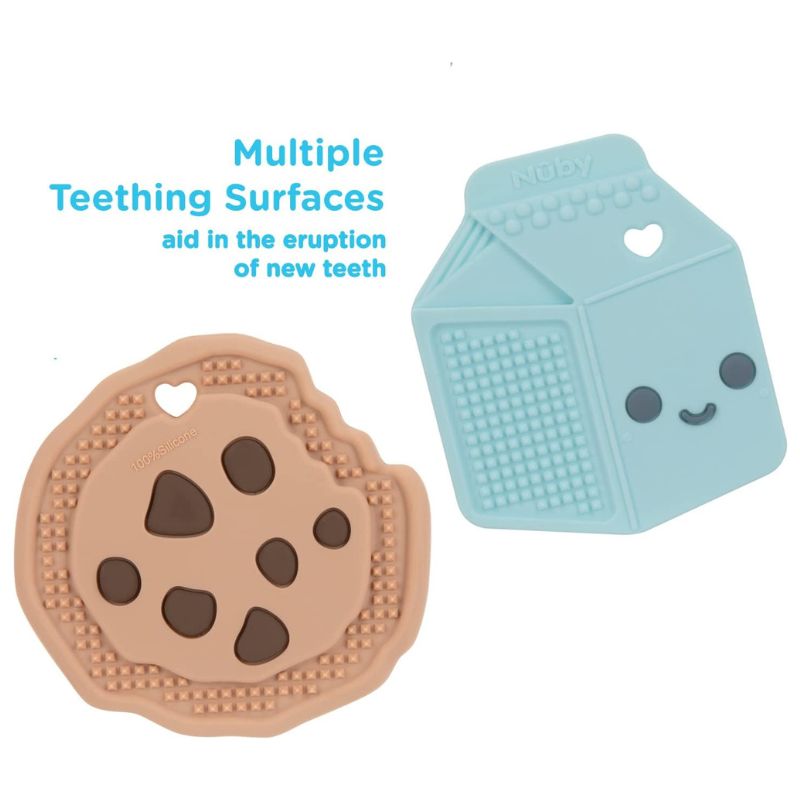 Milk & Cookies Silicone Teethers - 2 Pack