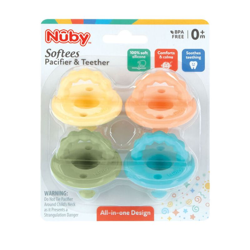 Softees Pacifier and Teether Set - 4 Pack