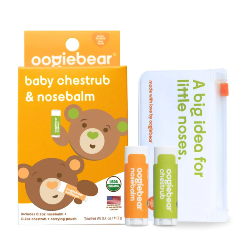 Organic Mini Nosebalm and Chestrub Baby Care Kit