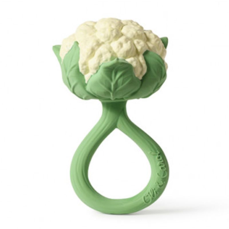 Fruit & Veggie Rattle Toy  Cauliflower
