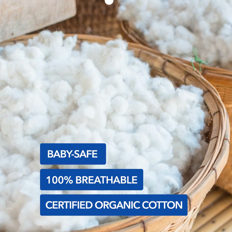 Organic Cotton Lightweight Mini 2-Stage Crib Mattress