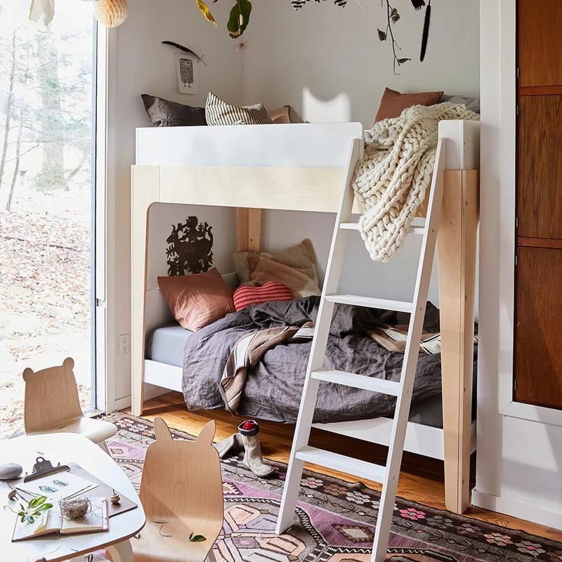 Perch Twin Bunk Bed by Oeuf at $2495! Shop now at Nestled by Snuggle Bugz for Nursery & Décor.