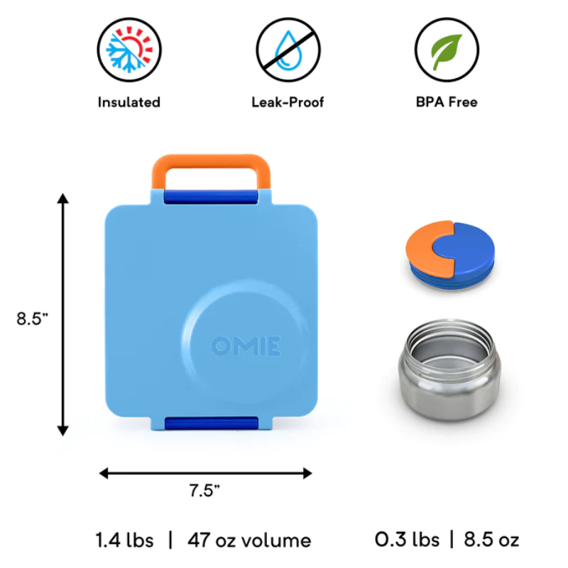 OmieBox Bento Box Blue Sky