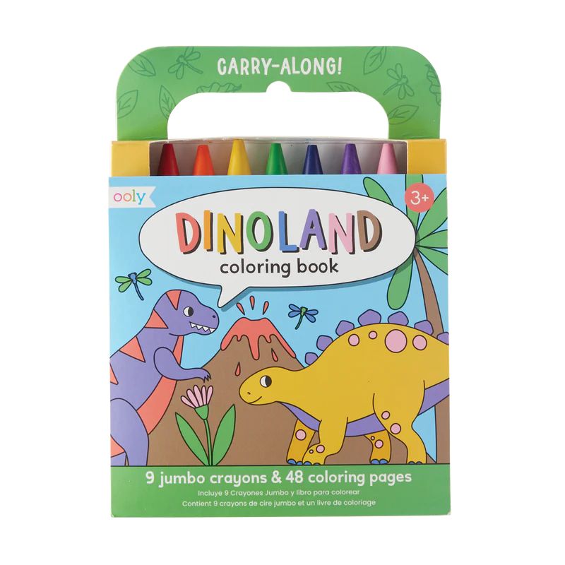 Carry Along Colouring Book Set Dinoland