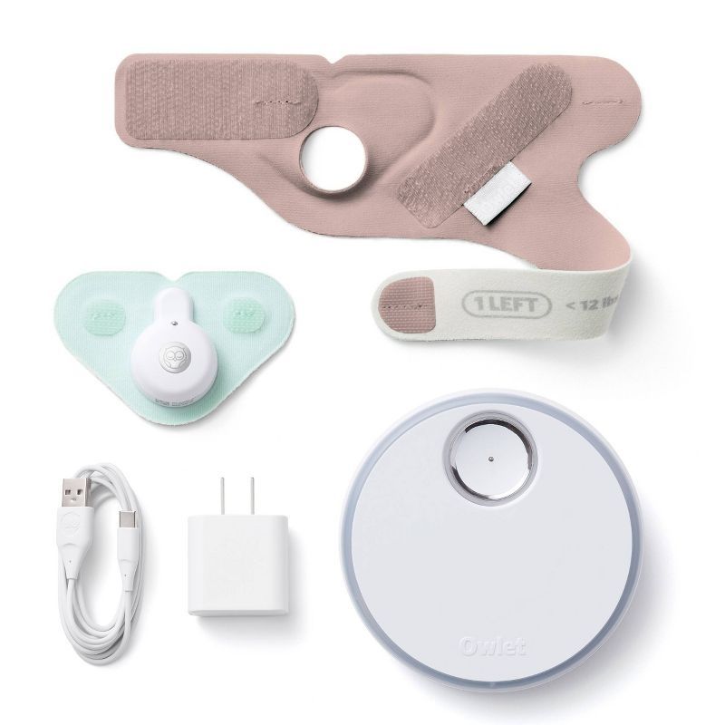 Dream Sock Wearable Baby Monitor Dusty Rose