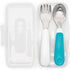 On-the-Go Fork & Spoon Set with Case Teal