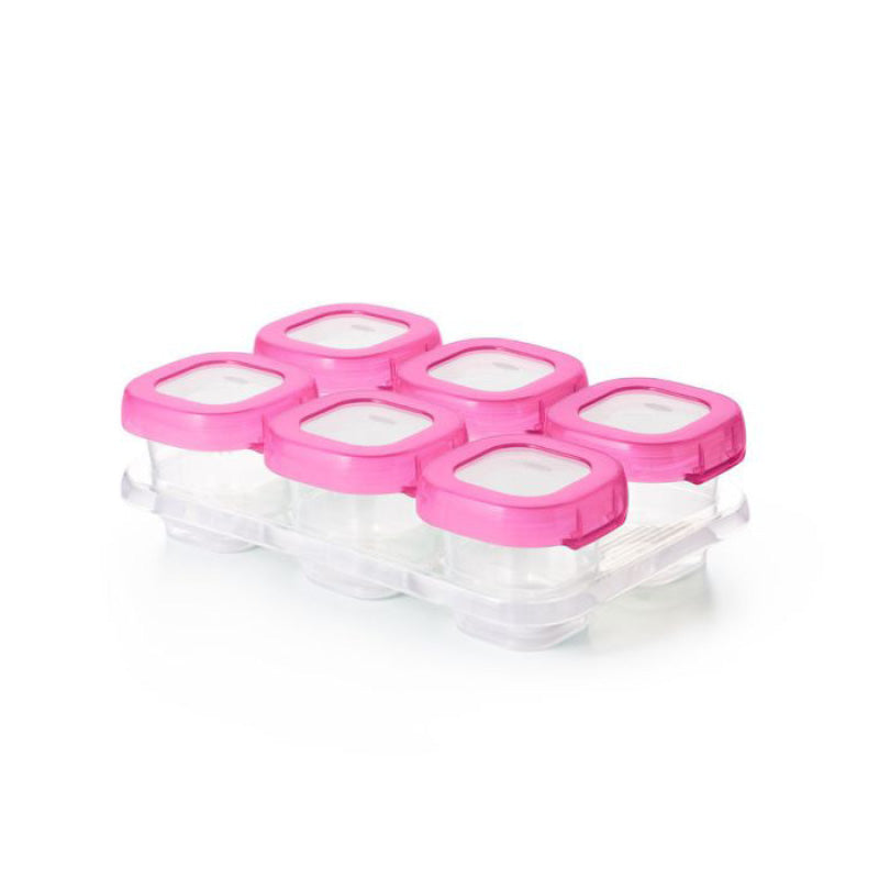 Baby Blocks™ Freezer Storage Containers - 2 oz pink