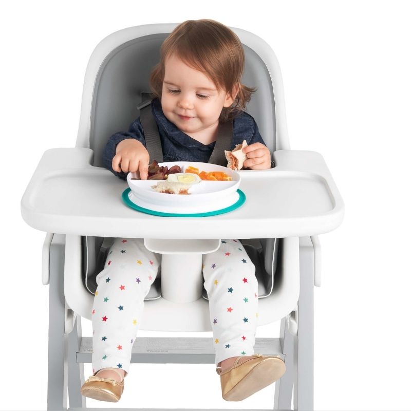 Stick & Stay Divided Plate Teal