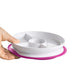 Stick & Stay Divided Plate Pink