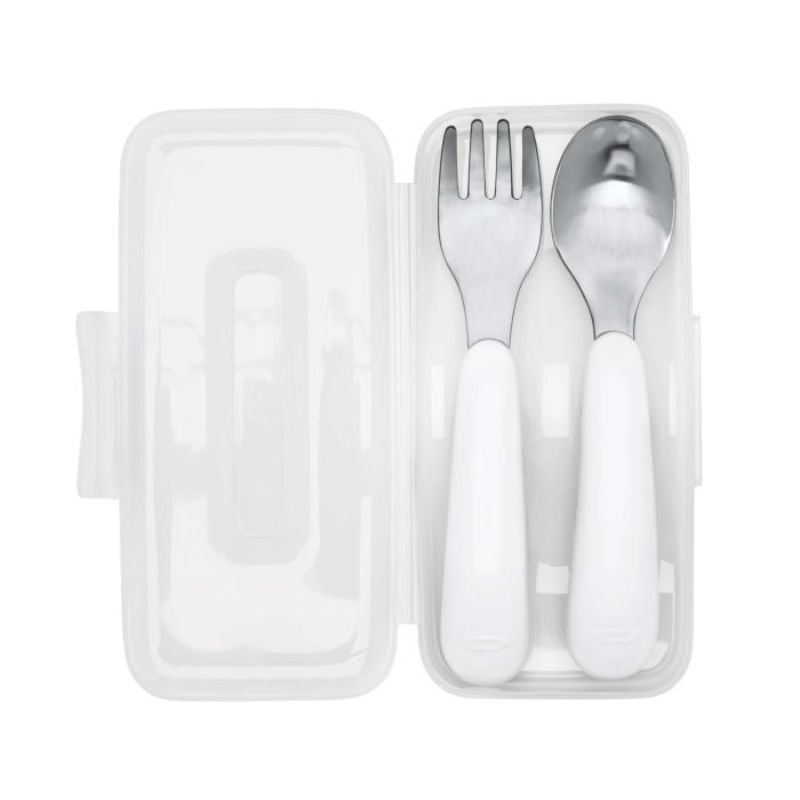 On-the-Go Fork & Spoon Set with Case Navy